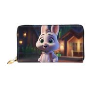 JDFHGNU Cartoon Bunny Pattern, Women'S Wallet, Long Clutch Wallet, Credit Card Holder Wallet, Travel Coin Purse, Black, One Size