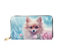 JDFHGNU Cartoon Cute Puppy Pattern, Women'S Wallet, Long Clutch Wallet, Credit Card Holder Wallet, Travel Coin Purse, Black, One Size