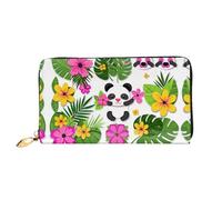 JDFHGNU Cartoon Panda Cub Pattern, Women'S Wallet, Long Clutch Wallet, Credit Card Holder Wallet, Travel Coin Purse, Black, One Size