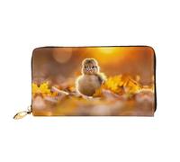 JDFHGNU Chicken Little Pattern, Women'S Wallet, Long Clutch Wallet, Credit Card Holder Wallet, Travel Coin Purse, Black, One Size