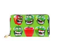 JDFHGNU Chili Pepper Emoji Pattern, Women'S Wallet, Long Clutch Wallet, Credit Card Holder Wallet, Travel Coin Purse, Black, One Size