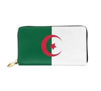 JDFHGNU Flag Of Algeria Pattern, Women'S Wallet, Long Clutch Wallet, Credit Card Holder Wallet, Travel Coin Purse, Black, One Size