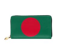 JDFHGNU Flag Of Bangladesh Pattern, Women'S Wallet, Long Clutch Wallet, Credit Card Holder Wallet, Travel Coin Purse, Black, One Size