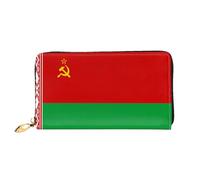 JDFHGNU Flag Of Belarus Pattern, Women'S Wallet, Long Clutch Wallet, Credit Card Holder Wallet, Travel Coin Purse, Black, One Size