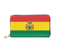 JDFHGNU Flag Of Bolivia Pattern, Women'S Wallet, Long Clutch Wallet, Credit Card Holder Wallet, Travel Coin Purse, Black, One Size