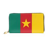 JDFHGNU Flag Of Cameroon Pattern, Women'S Wallet, Long Clutch Wallet, Credit Card Holder Wallet, Travel Coin Purse, Black, One Size