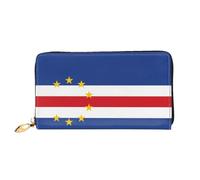 JDFHGNU Flag Of Cape Verde Pattern, Women'S Wallet, Long Clutch Wallet, Credit Card Holder Wallet, Travel Coin Purse, Black, One Size