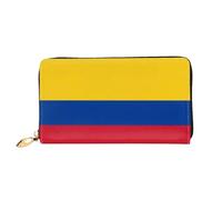 JDFHGNU Flag Of Colombia Pattern, Women'S Wallet, Long Clutch Wallet, Credit Card Holder Wallet, Travel Coin Purse, Black, One Size