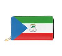 JDFHGNU Flag Of Equatorial Guinea Pattern, Women'S Wallet, Long Clutch Wallet, Credit Card Holder Wallet, Travel Coin Purse, Black, One Size