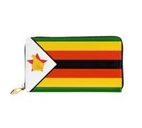 JDFHGNU Flag Of Zimbabwe Pattern, Women'S Wallet, Long Clutch Wallet, Credit Card Holder Wallet, Travel Coin Purse, Black, One Size