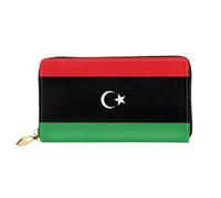 JDFHGNU Libyan Flag Pattern, Women'S Wallet, Long Clutch Wallet, Credit Card Holder Wallet, Travel Coin Purse, Black, One Size