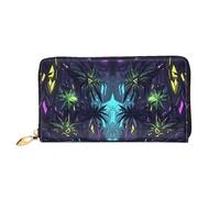 JDFHGNU Mysterious Magic Forest Pattern, Women'S Wallet, Long Clutch Wallet, Credit Card Holder Wallet, Travel Coin Purse, Black, One Size