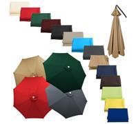 JDFVHJF 2.0m 2.7m 3.0m 6/8 arms Garden replacement parasol cover for cantilever stands and table parasol
