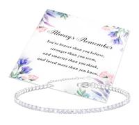 JDGEMSTONE True S925 Sterling Silver Ankle Bracelets for Women,Gift for Birthday,Anniversary,Summer 2MM Bling Tennis Women's Anklet Chain for Women 9.5+2in Whitegold Jewelry Gift for Birthday