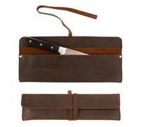 JDGFH Knife Bag, Knife Bag, Chef's Knife, Leather, Rectangular Chef's Knife Protective Cover, Ideal for Culinary Experts, Gift for Pro Chefs or Enthusiasts