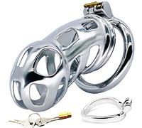 JDGPLM Chastity Cage Stainless Steel Men Metal Long Penis Cage Cock Cage Penis Cages Ventilation Chastity Belt For Men Chastity Cage Male Bondage SM Sex Toys Chastity For Men