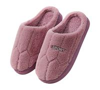 JDGY Plush Slippers Women's Slippers Soft Base Fluffy Slippers Home Non-Slip Slippers Indoor and Outdoor Cotton Shoes Women Flat Slippers Hut Shoes