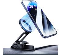 JDHDL 2025 Upgraded Vacuum Suction Magnetic Phone Holder, Adjustable Car Phone Holder Foldable for Magsafe Cell Phone Holder Stand Suction Phone Mount for iPhone 16/15/14/13/12/Gym/Shower/Car/Mirror