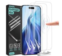 JDHDL 3 Pack Flexible Film for iPhone 17 Pro Max Screen Protector[NOT GLASS], Non-breakable Soft TPU Hydrogel Film for iPhone 17 Pro Max, Invisible Thin, Scratch Resistant, Self-Healing