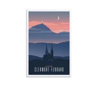Jdheeh Vintage Travel AFFICHE CLERMONT-FERRAND Posters Canvas Art Poster Wall Decor Posters 16x24inch(40x60cm)