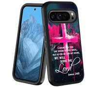 JDHJFBFJNP Case for Google Pixel 10/10 Pro & Pixel 9/9 Pro, Heavy Duty 3-Layer Hybrid [Military Grade] Dustproof Shockproof Drop Full-Body Protective Case, Holy Cross Quote Bible Verse Joshua 24:15
