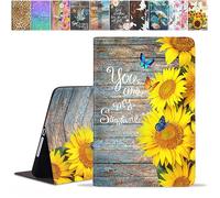 JDHJFBFJNP Case for Samsung Galaxy Tab A 10.1 Inch 2019 Tablet (Model: SM-T510/T515/T517), Premium PU Leather Stand Folio Cover with Auto Sleep/Wake, You are My Sunshine, Sunflower