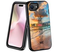 JDHJFBFJNP Designed for iPhone 16e Case, Heavy Duty 3-Layer Hybrid [Military Grade] Dustproof Shockproof Drop Full-Body Protective Case for iPhone 16e (2025) 6.1 inch, God Jesus Christian Cross