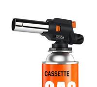 JDHON Blow Torch, Professional Kitchen Butane Torch, Chef Cooking Torch Adjustable Flame (B-Black)