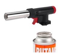 JDHON Blow Torch, Professional Kitchen Butane Torch, Chef Cooking Torch Adjustable Flame, for Creme Brulee, BBQ, Baking, Camping(Butane Gas Not Included)