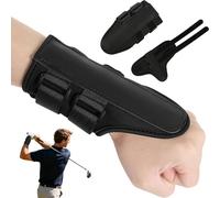 JDHUIOO 2 Pcs Golf Wrist Trainer - Swing Training Aid for Proper Wrist Angle, Accuracy, Stability & Injury Prevention - Breathable,Adjustable,Portable Wrist Brace for Left and Right Handed Golfers