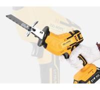 JDHUIOO Cordless Reciprocating Saw for 18/20V (No Battery),Brushless Reciprocating Saw 3500SPM Stroke Speed,4 Blades for Metal - Ideal for Wood/Metal/PVC, Tool Free Blade Change