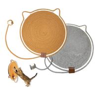 JDHUIOO Large Cat Scratching Board with Sisal Mat - Lounge, Play, Scratch! The Multi-Tasking Scratcher Your Cat Will Love | Protect Your Furniture & Keep Kitties Happy (Black)
