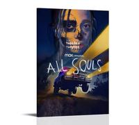 JDHUOXIAO All Souls Poster Wall Art Aesthetic Cover Poster Design Painting for Living Room Bed Room 08x12inch(20x30cm) Frame-style