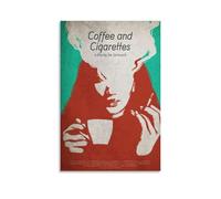 JDHUOXIAO Coffee And Cigarettes Poster Wall Art Aesthetic Cover Poster Design Painting for Living Room Bed Room 24x36inch(60x90cm) Unframe-style