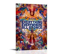 JDHUOXIAO Everything Everywhere All at Once Poster Wall Art Aesthetic Cover Poster Design Painting for Living Room Bed Room 08x12inch(20x30cm) Frame-style