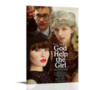 JDHUOXIAO God Help The Girl Poster Wall Art Aesthetic Cover Poster Design Painting for Living Room Bed Room 12x18inch(30x45cm) Frame-style