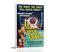JDHUOXIAO It Came from Outer Space Poster Wall Art Aesthetic Cover Poster Design Painting for Living Room Bed Room 16x24inch(40x60cm) Frame-style