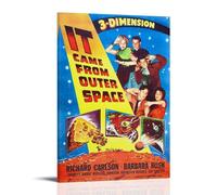 JDHUOXIAO It Came from Outer Space Poster Wall Art Aesthetic Cover Poster Design Painting for Living Room Bed Room 12x18inch(30x45cm) Frame-style