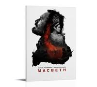 JDHUOXIAO Macbeth Poster Wall Art Aesthetic Cover Poster Design Painting for Living Room Bed Room 20x30inch(50x75cm) Frame-style