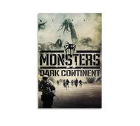 JDHUOXIAO Monsters Dark Continent Poster Wall Art Aesthetic Cover Poster Design Painting for Living Room Bed Room 24x36inch(60x90cm) Unframe-style