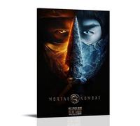 JDHUOXIAO Mortal Kombat Poster Wall Art Aesthetic Cover Poster Design Painting for Living Room Bed Room 08x12inch(20x30cm) Frame-style