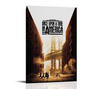 JDHUOXIAO Once Upon A Time in America Poster Wall Art Aesthetic Cover Poster Design Painting for Living Room Bed Room 08x12inch(20x30cm) Frame-style