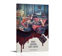 JDHUOXIAO Only Lovers Left Alive Poster Wall Art Aesthetic Cover Poster Design Painting for Living Room Bed Room 24x36inch(60x90cm) Frame-style