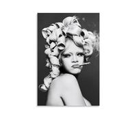JDHUOXIAO Rihanna Poster Wall Art Aesthetic Cover Poster Design Painting for Living Room Bed Room 08x12inch(20x30cm) Unframe-style