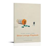 JDHUOXIAO Silver Linings Playbook Poster Wall Art Aesthetic Cover Poster Design Painting for Living Room Bed Room 20x30inch(50x75cm) Frame-style