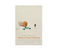 JDHUOXIAO Silver Linings Playbook Poster Wall Art Aesthetic Cover Poster Design Painting for Living Room Bed Room 08x12inch(20x30cm) Unframe-style