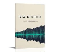 JDHUOXIAO Six Stories Book Cover Poster Wall Art Aesthetic Cover Poster Design Painting for Living Room Bed Room 16x24inch(40x60cm) Frame-style