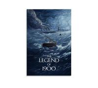 JDHUOXIAO The Legend of 1900 Poster Wall Art Aesthetic Cover Poster Design Painting for Living Room Bed Room 24x36inch(60x90cm) Unframe-style