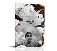 JDHUOXIAO The Painted Bird Poster Wall Art Aesthetic Cover Poster Design Painting for Living Room Bed Room 24x36inch(60x90cm) Frame-style