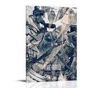 JDHUOXIAO The Raid Poster Wall Art Aesthetic Cover Poster Design Painting for Living Room Bed Room 20x30inch(50x75cm) Frame-style